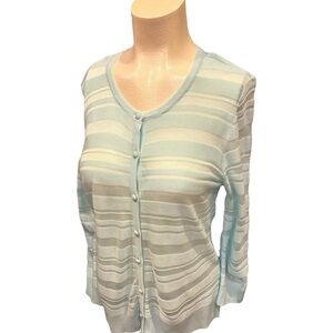 New York & Company Women's Ribbed Button Down Sweater